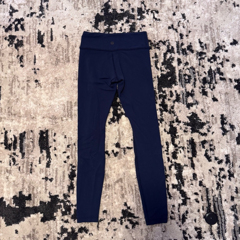 Lululemon Reversible Leggings Size 4 Navy Blue